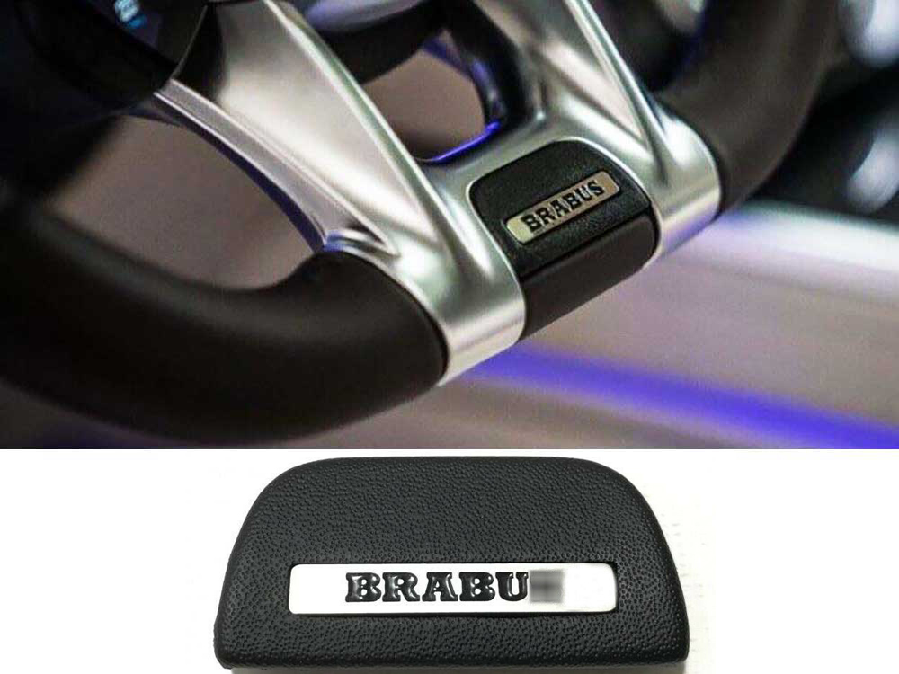 Steering Wheel Emblem Insert Brabus for MERCEDES-BENZ W463A-Black